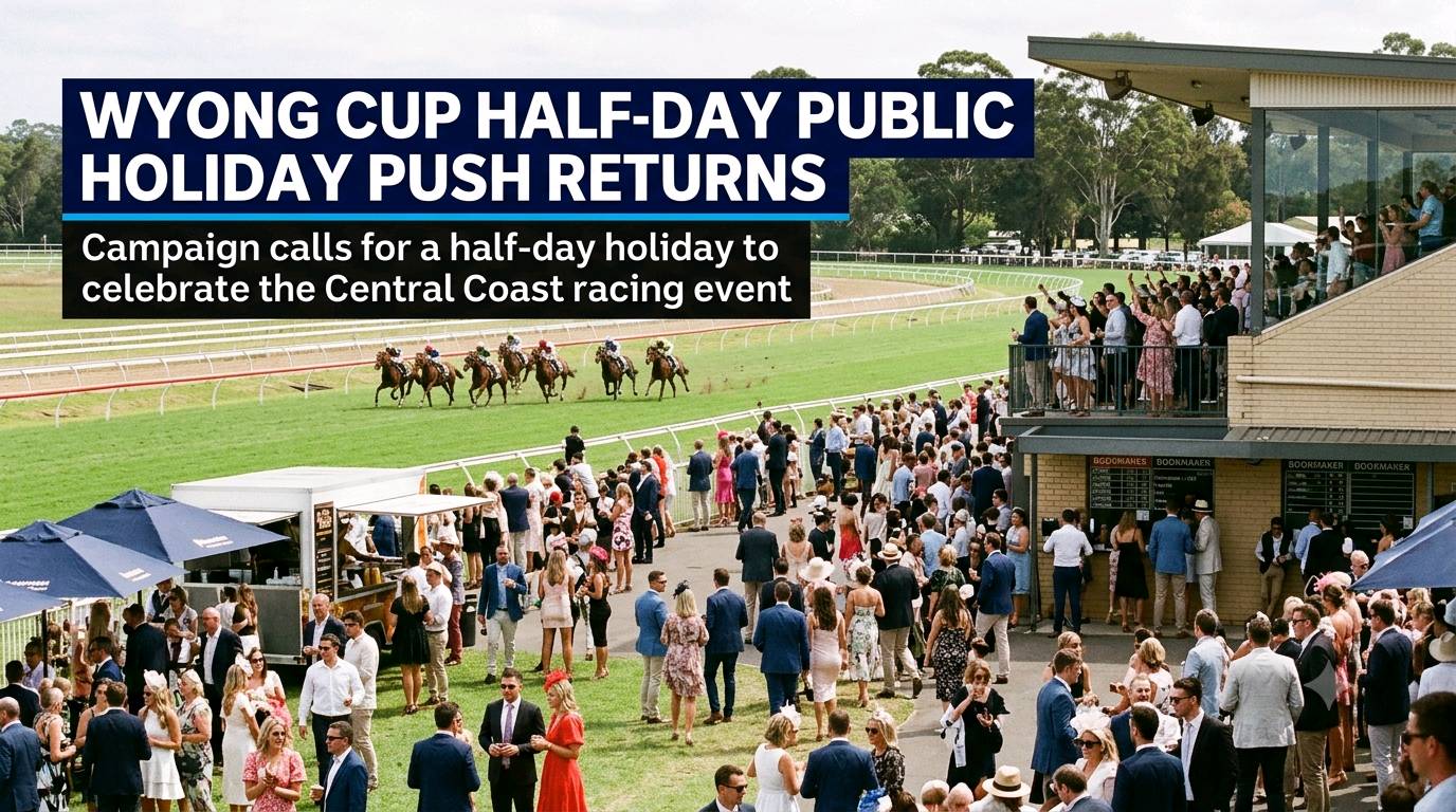 Wyong Cup Half-Day Public Holiday Push Returns