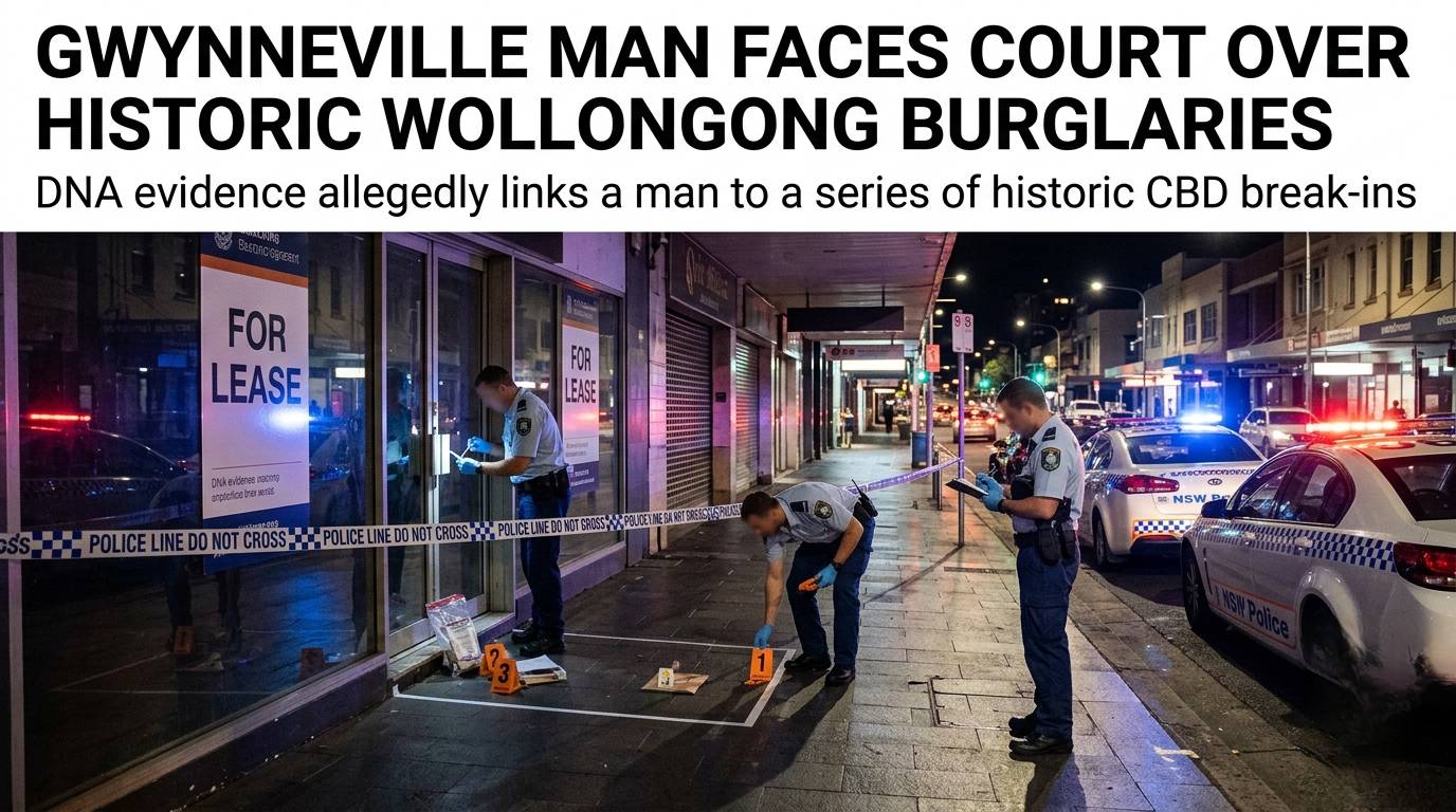 Gwynneville Man Faces Court Over Alleged Historical Wollongong Burglaries