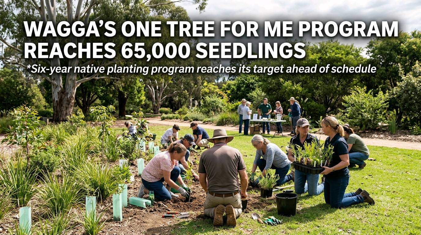 Wagga’s One Tree for Me Program Reaches 65,000 Seedlings