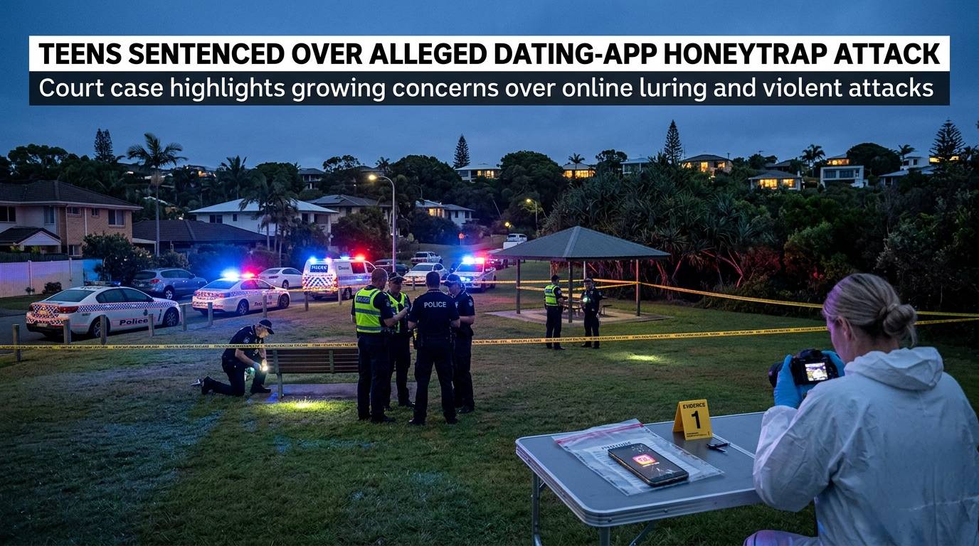 Gold Coast Teens Sentenced Over Alleged Dating-App Honeytrap Attack