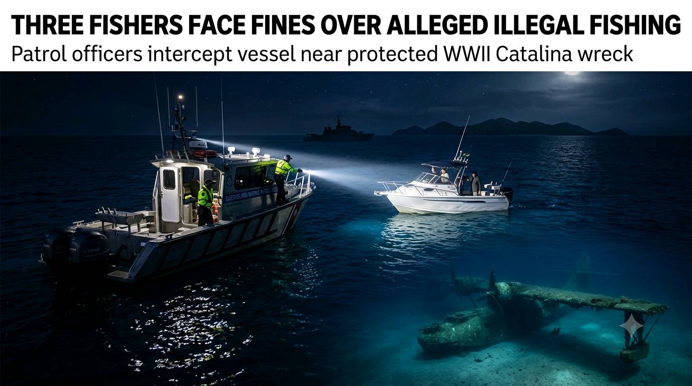 Three Fishers Face Fines Over Alleged Illegal Fishing at Historic Wreck