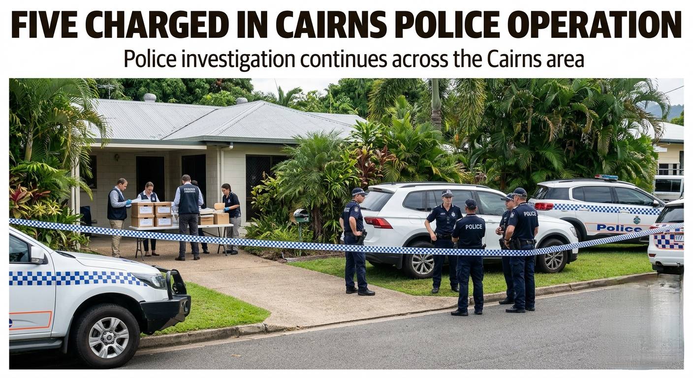 Police Charge Five Over Alleged Drug Trafficking in Cairns
