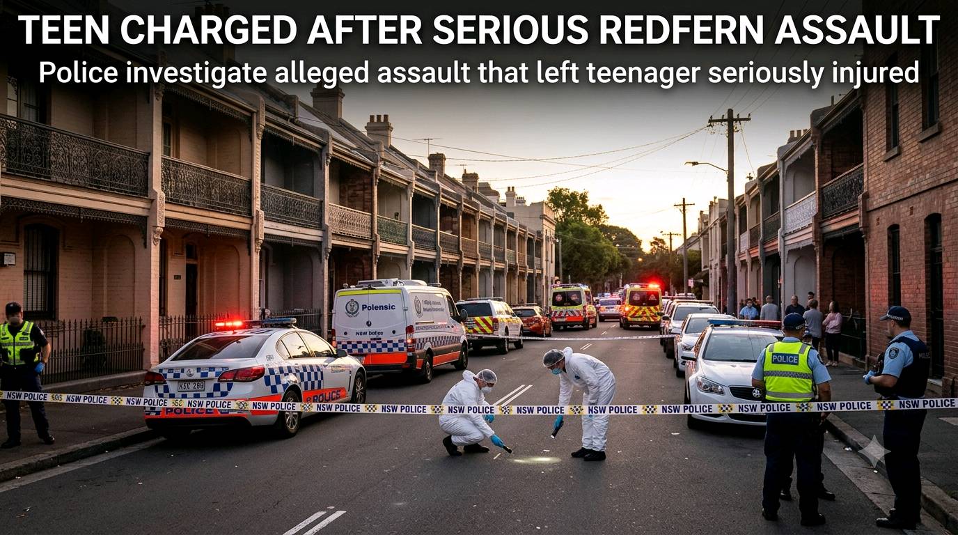 Teenager Charged After Boy Seriously Injured in Redfern Assault