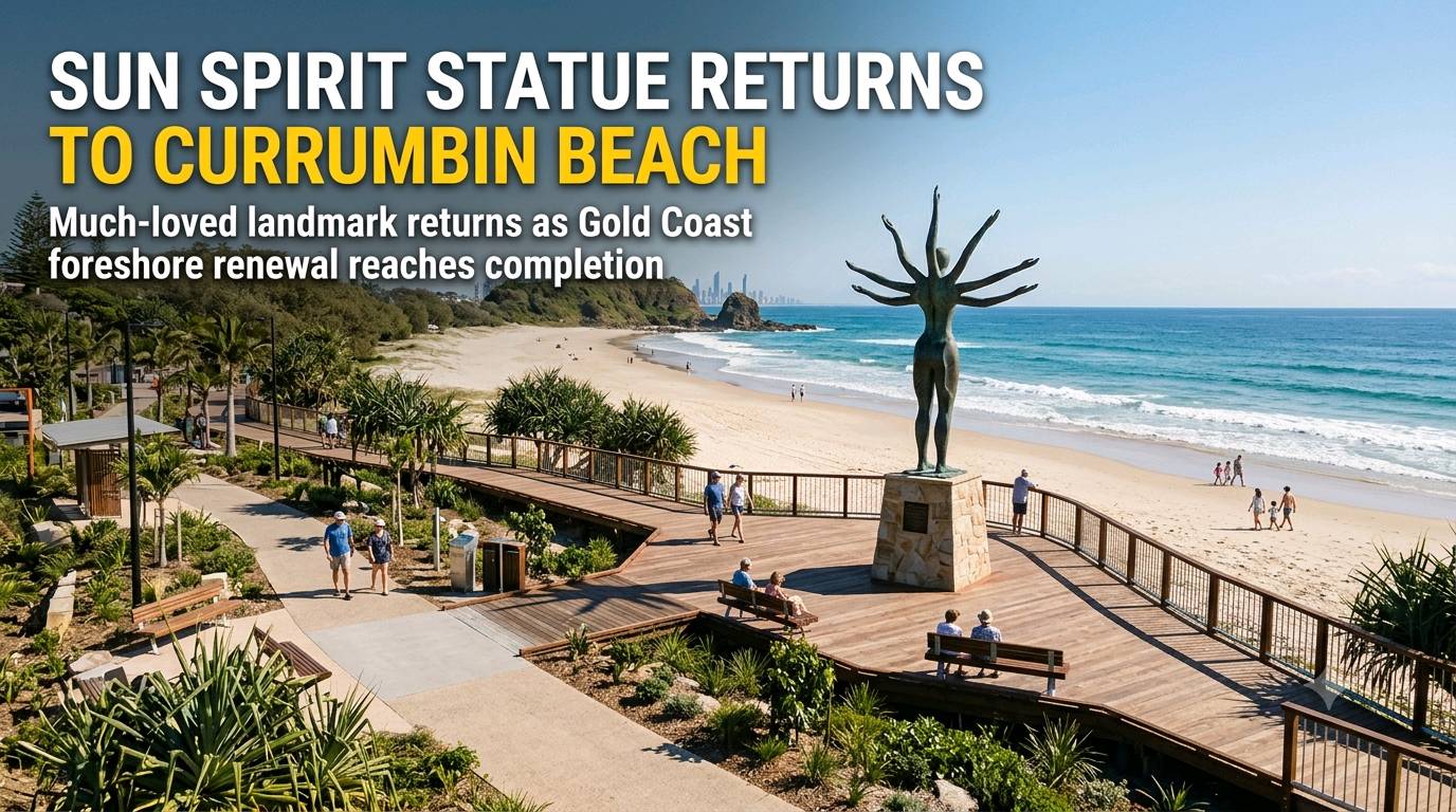 Gold Coast Community Celebrates Return of Sun Spirit Statue