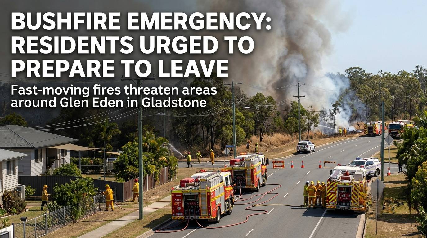 Bushfire Emergency Declared as Fires Threaten Gladstone Suburb