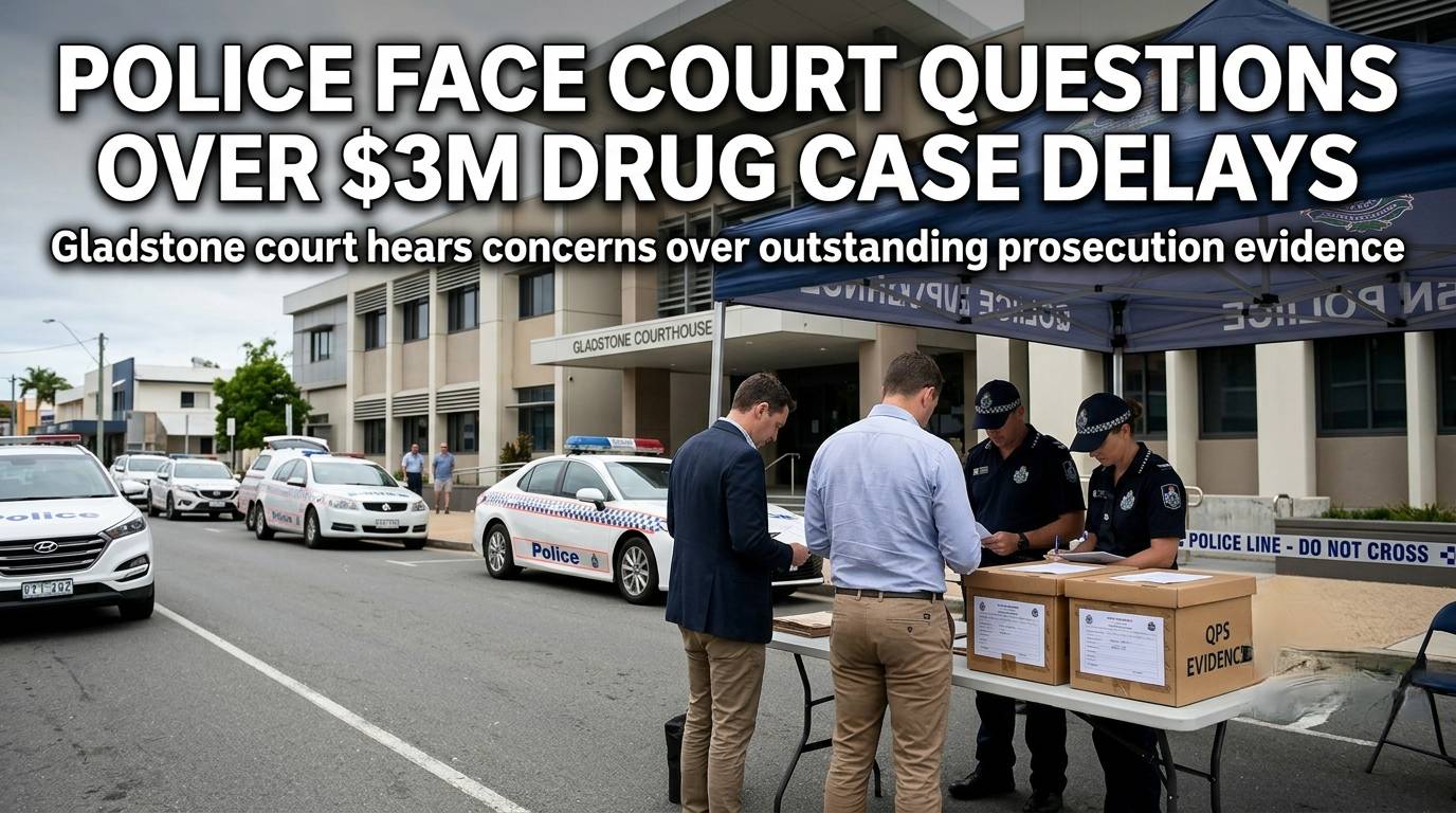 Police Face Court Questions Over Delays in $3 Million Gladstone Drug Case