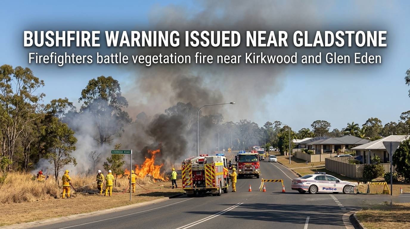 Bushfire Warning Issued Near Gladstone as Fire Moves Toward Homes