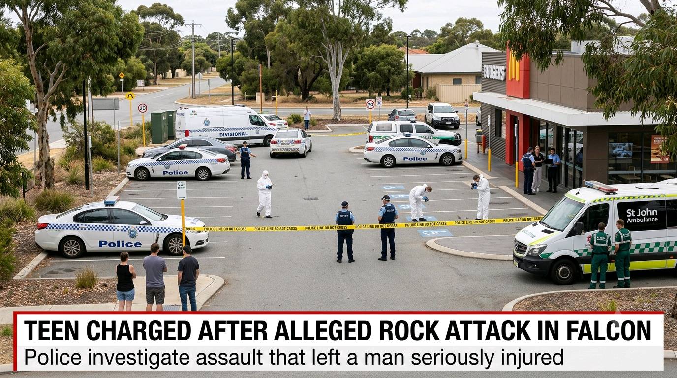 14-Year-Old Charged After Alleged Rock Attack in Perth