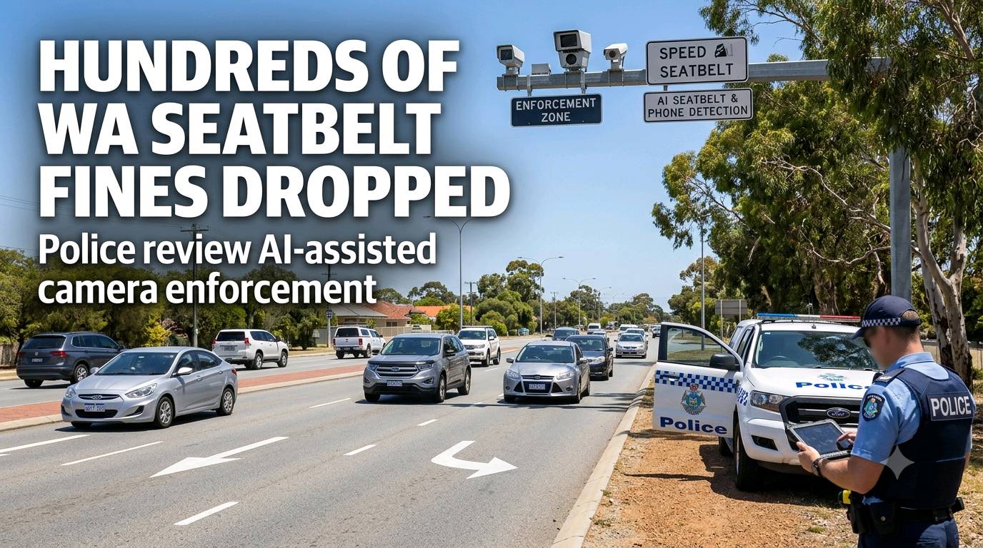 Hundreds of WA Seatbelt Fines Dropped After AI Camera Complaints