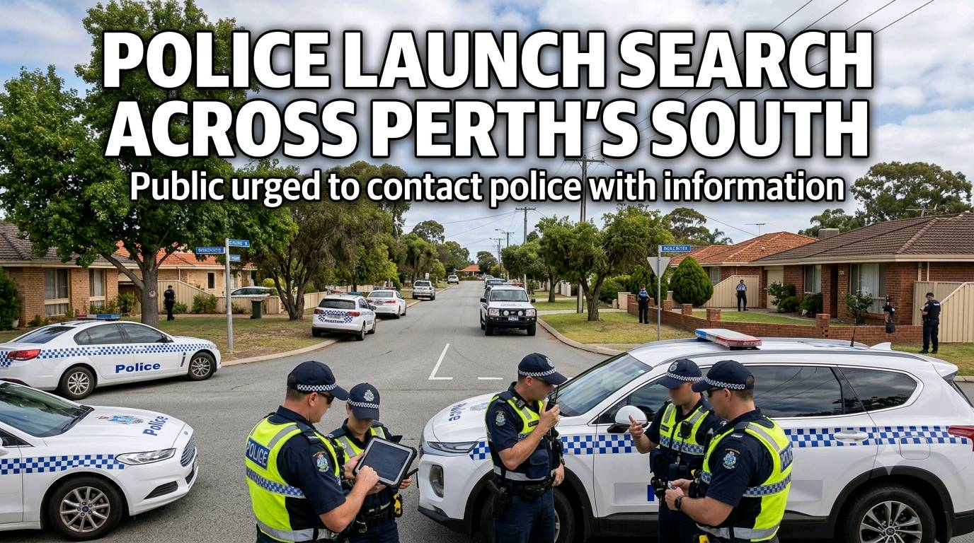 Police Urgently Search for Man Across Perth’s South