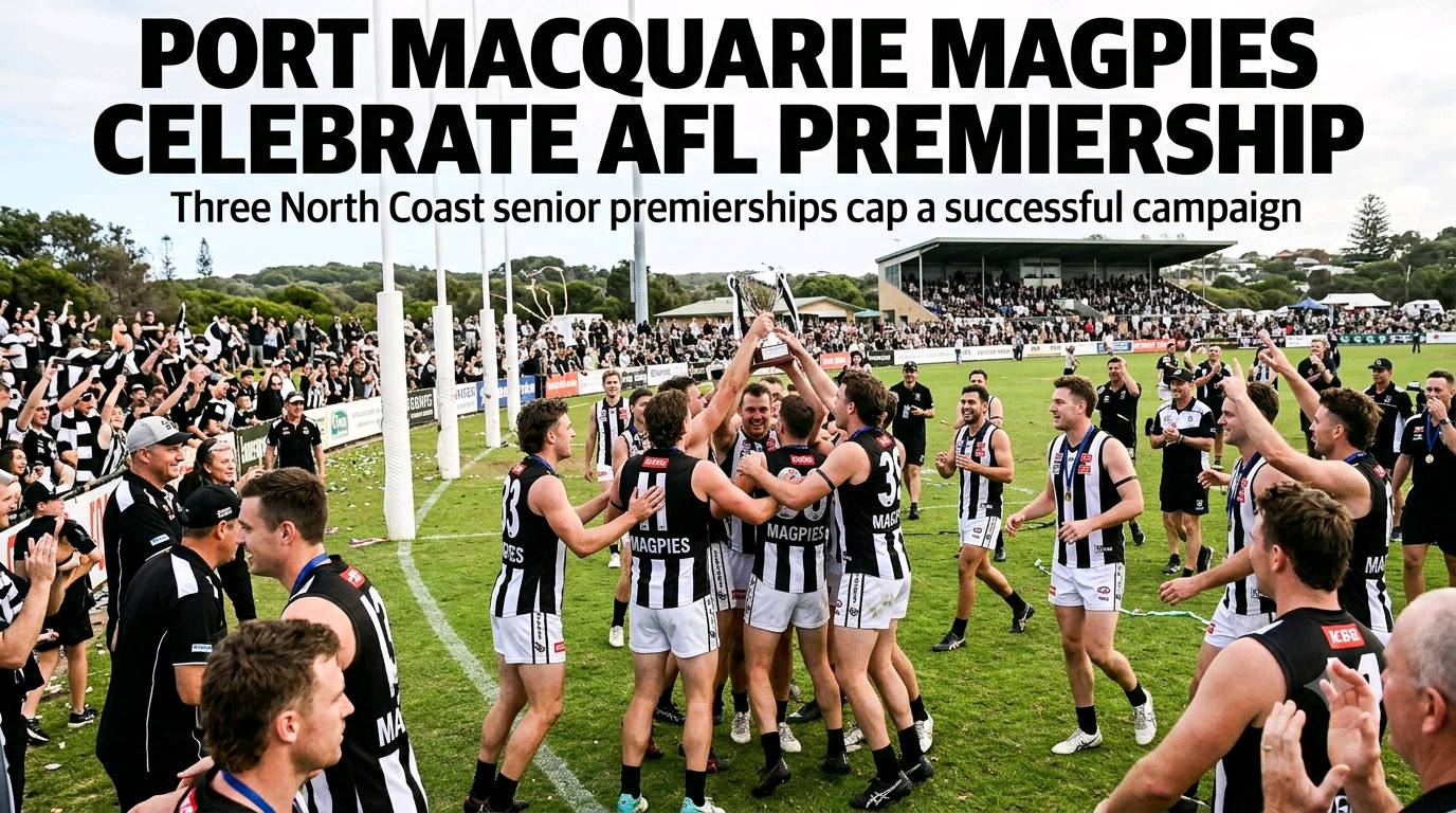 Port Macquarie Magpies Celebrate Three North Coast AFL Premierships