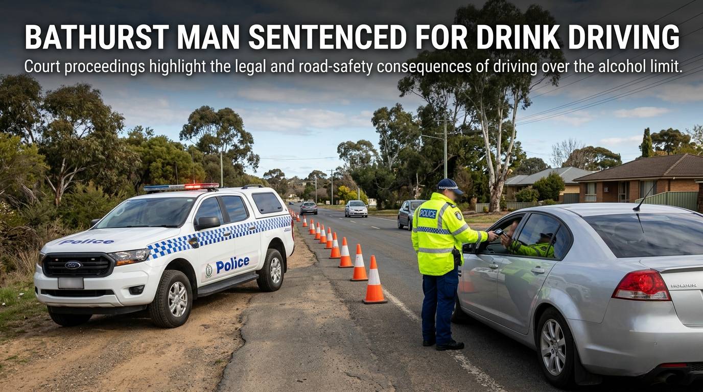 Bathurst Man Sentenced for Mid-Range Drink Driving