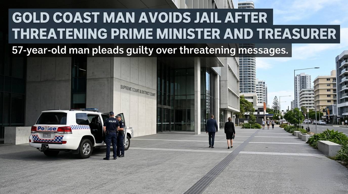 Gold Coast Man Avoids Jail After Threatening Prime Minister and Treasurer