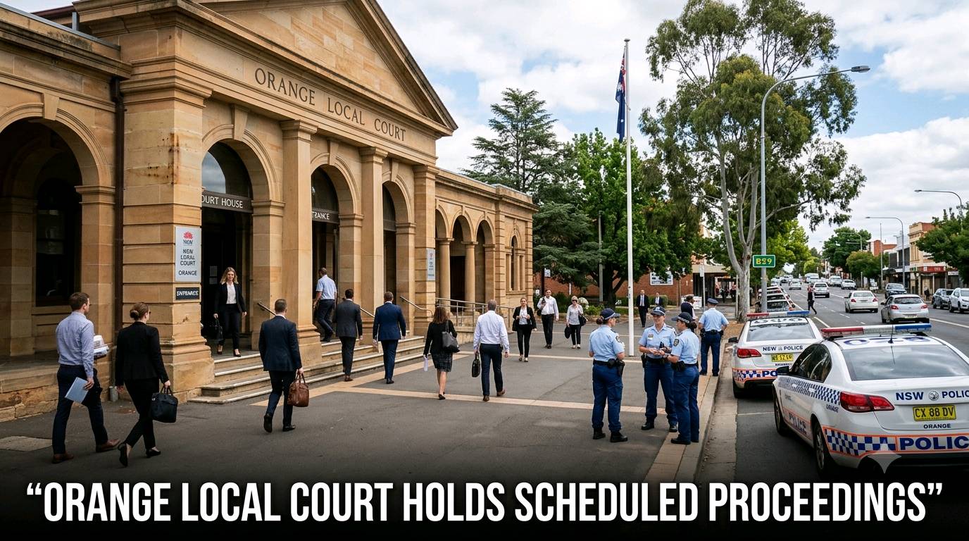 Orange Local Court Listings Released for Monday