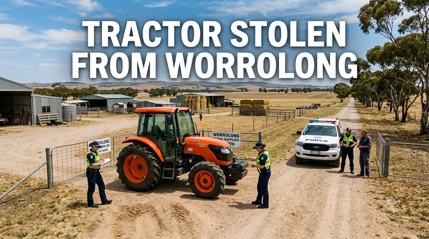 Tractor stolen from worrolong