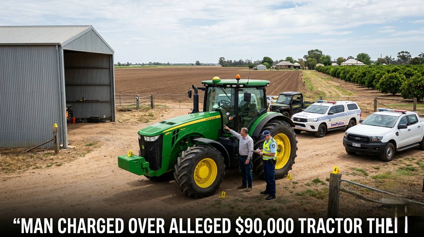 Man Charged Over Alleged $90,000 Tractor Theft Near Griffith