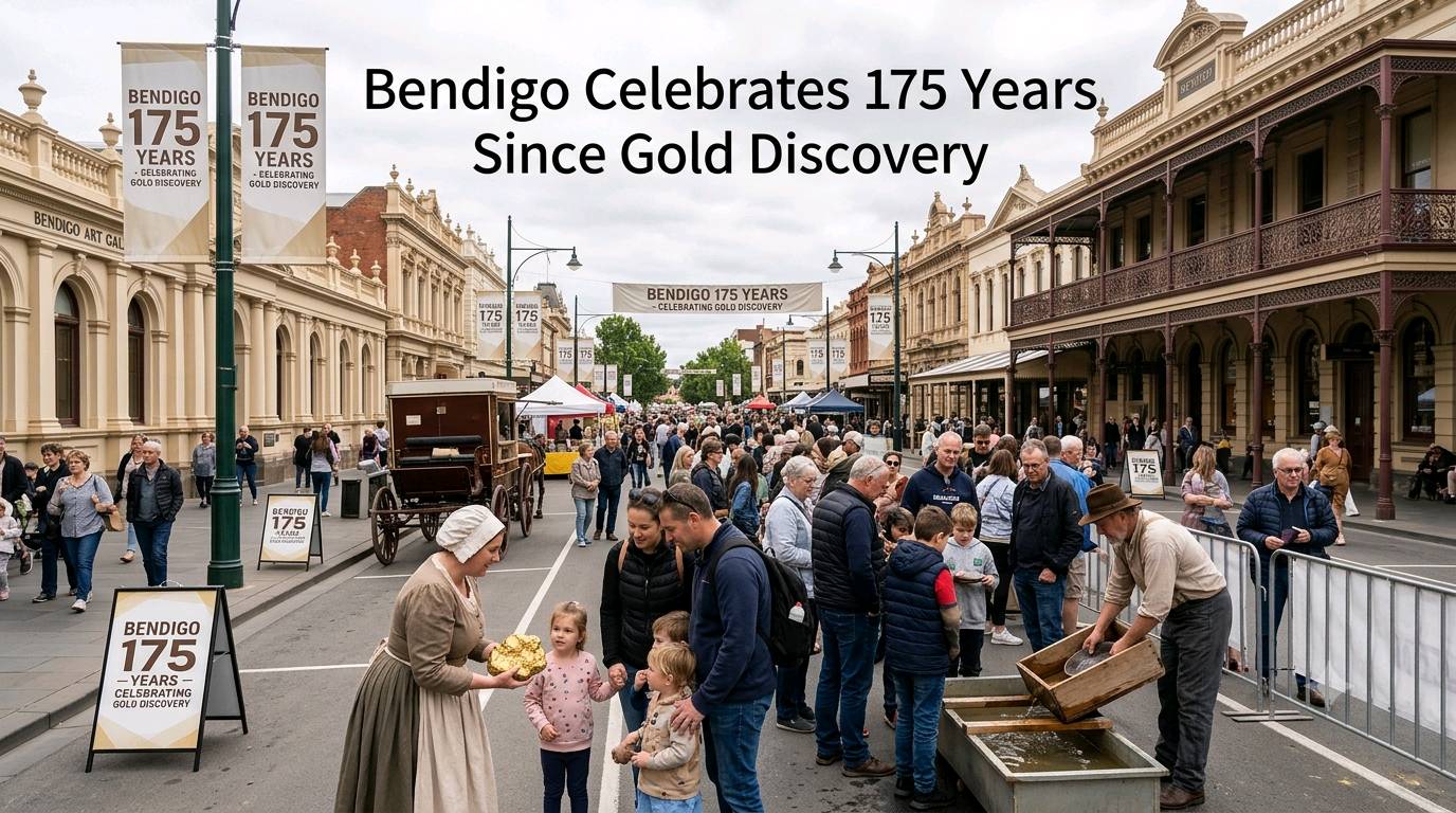 Bendigo Celebrates 175 Years Since Gold Discovery