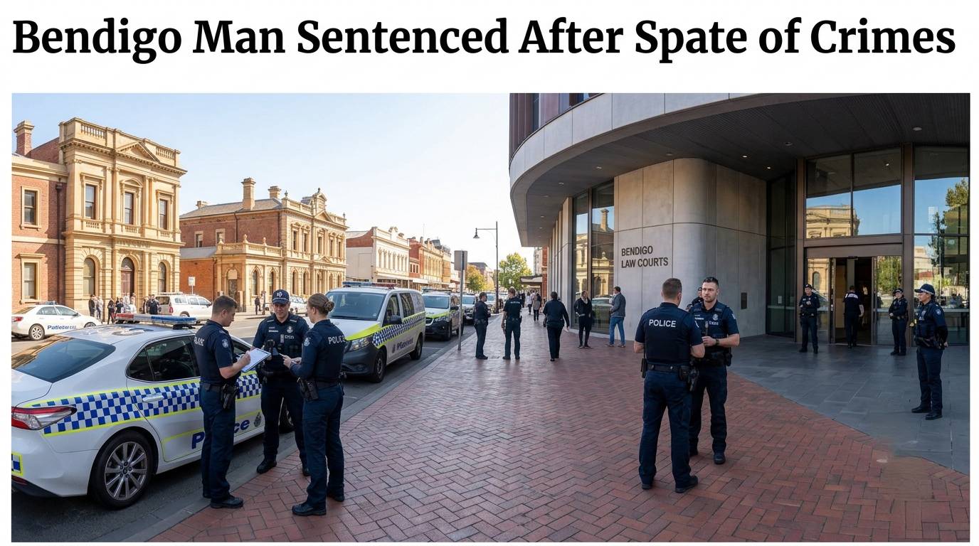 Bendigo Man Sentenced After Spate of Crimes