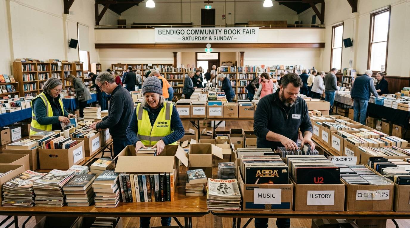 Bendigo Foodshare Seeks Volunteers for Spring Book Fair