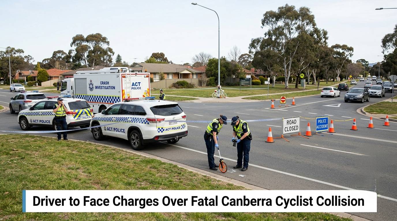 Driver to Face Charges Over Fatal Canberra Cyclist Collision