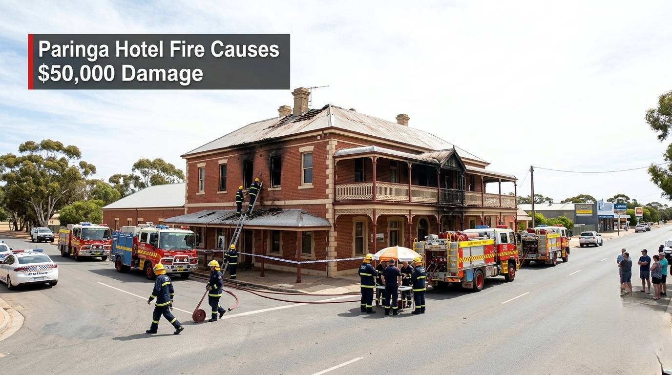 Paringa Hotel Fire Causes $50,000 Damage