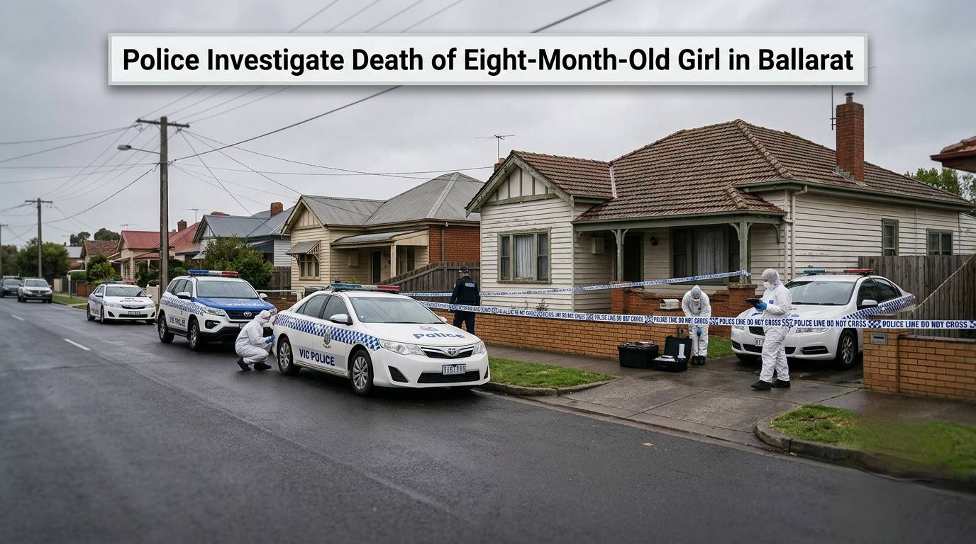 Police Investigate Death of Eight-Month-Old Girl in Ballarat