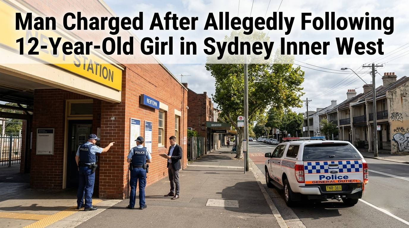 Man Charged After Allegedly Following 12-Year-Old Girl in Sydney Inner West.