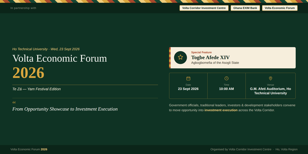Volta Economic Forum 2026