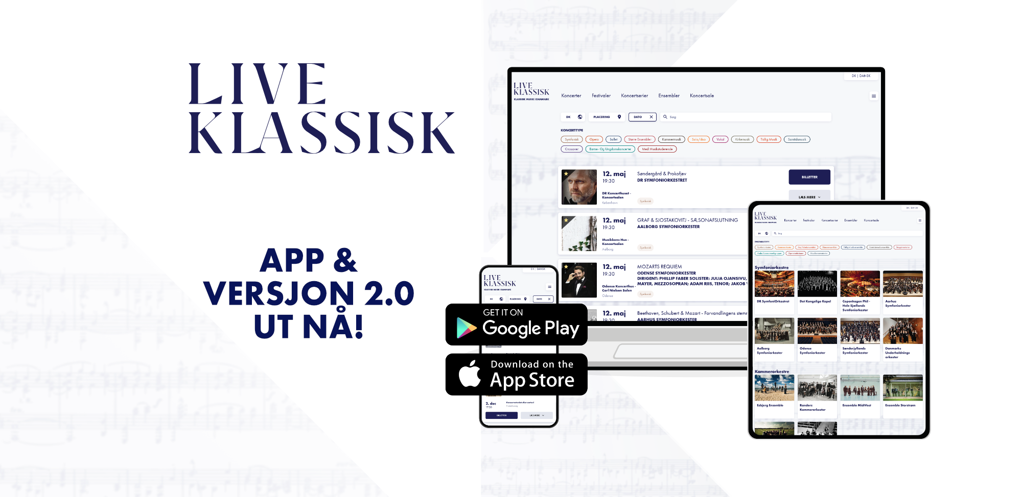 App og v. 2.0 ute nå! Se hva som er nytt!