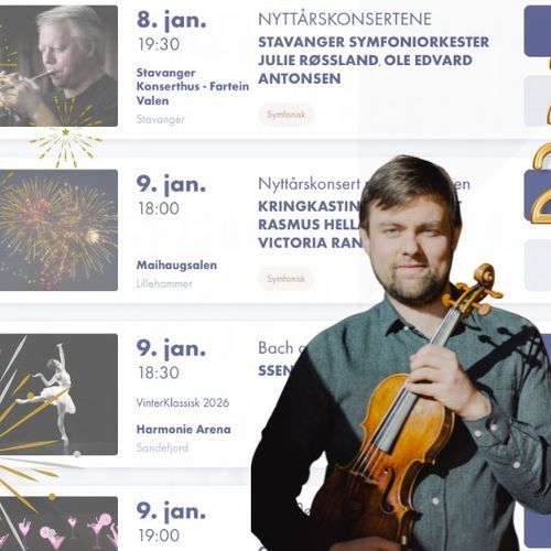 Nyttårshilsen og konsertguide fra oss!