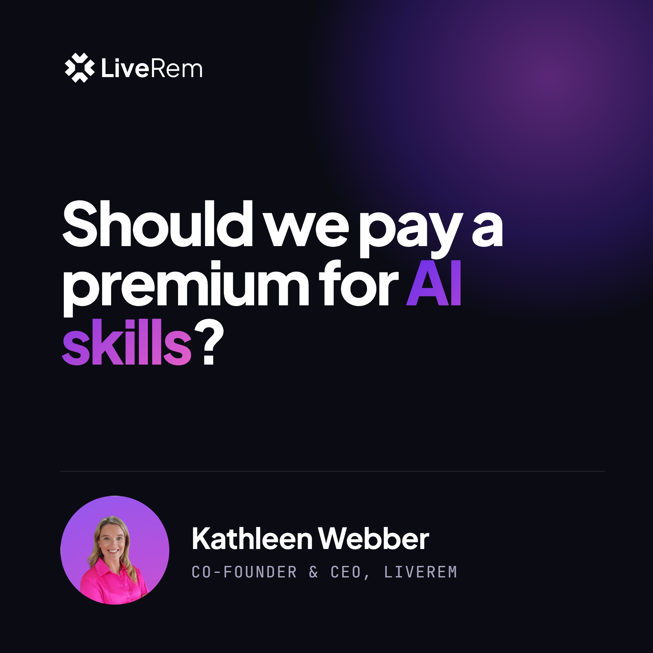 The AI skills premium report cover