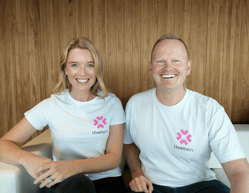 Kathleen Webber and Jonathan Morgan, founders of LiveRem