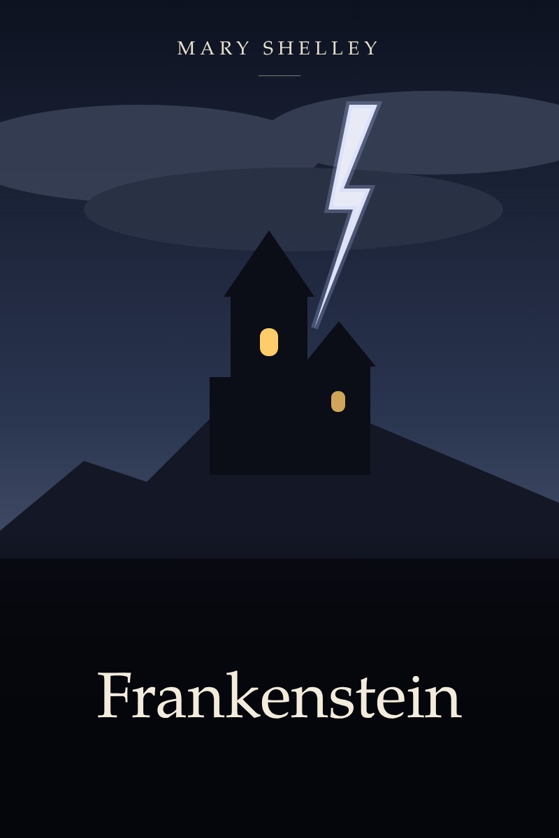 Portada de Frankenstein; or, The Modern Prometheus