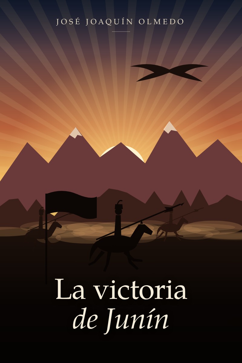 Portada de La victoria de Junín. Canto a Bolívar
