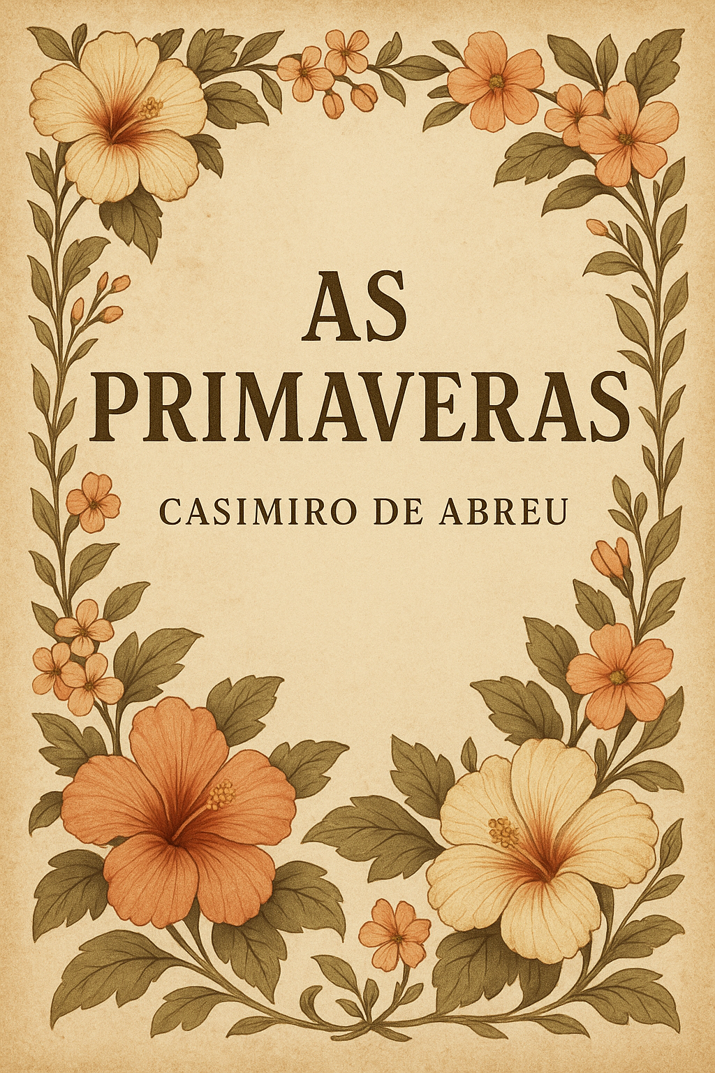 Capa do livro As Primaveras, de Casimiro de Abreu