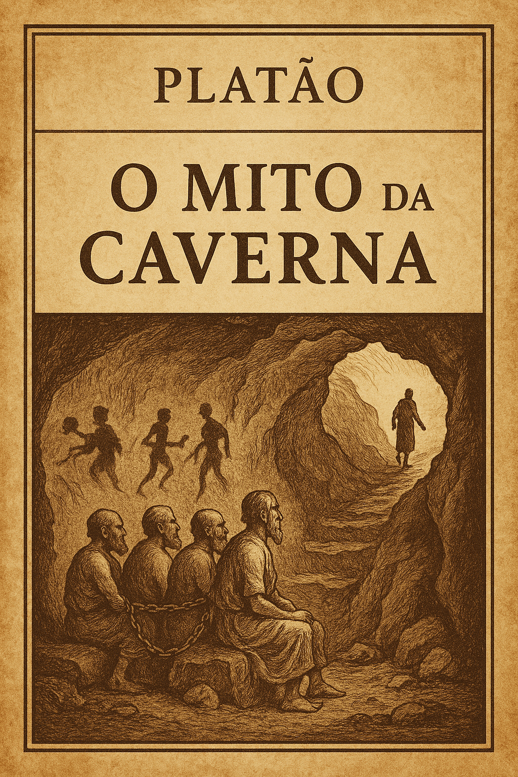 Capa do livro O Mito da Caverna, de Platão