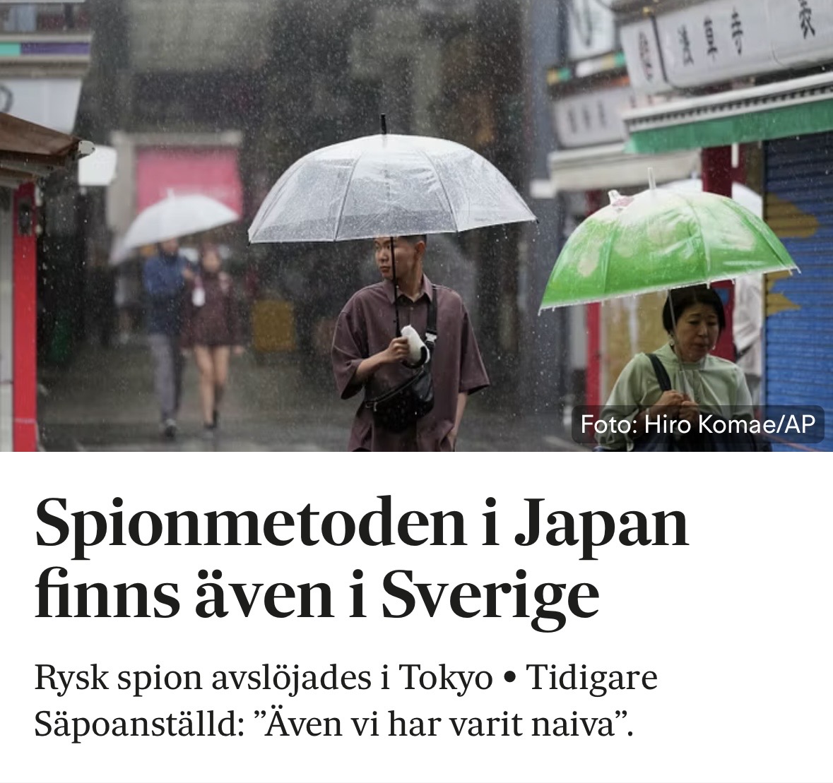 Peter B Lund i SvD