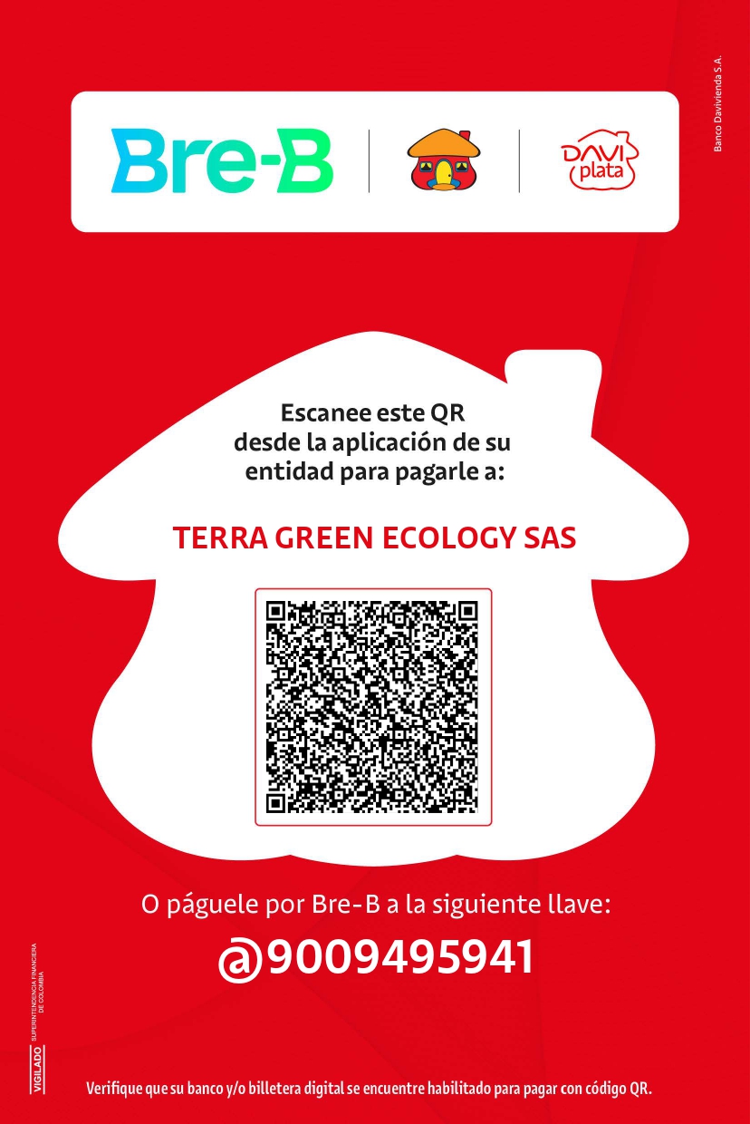 Código QR de Pago Davivienda - Terra Green Ecology SAS