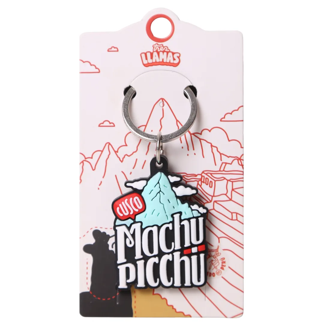 Llavero plástico Machu Picchu