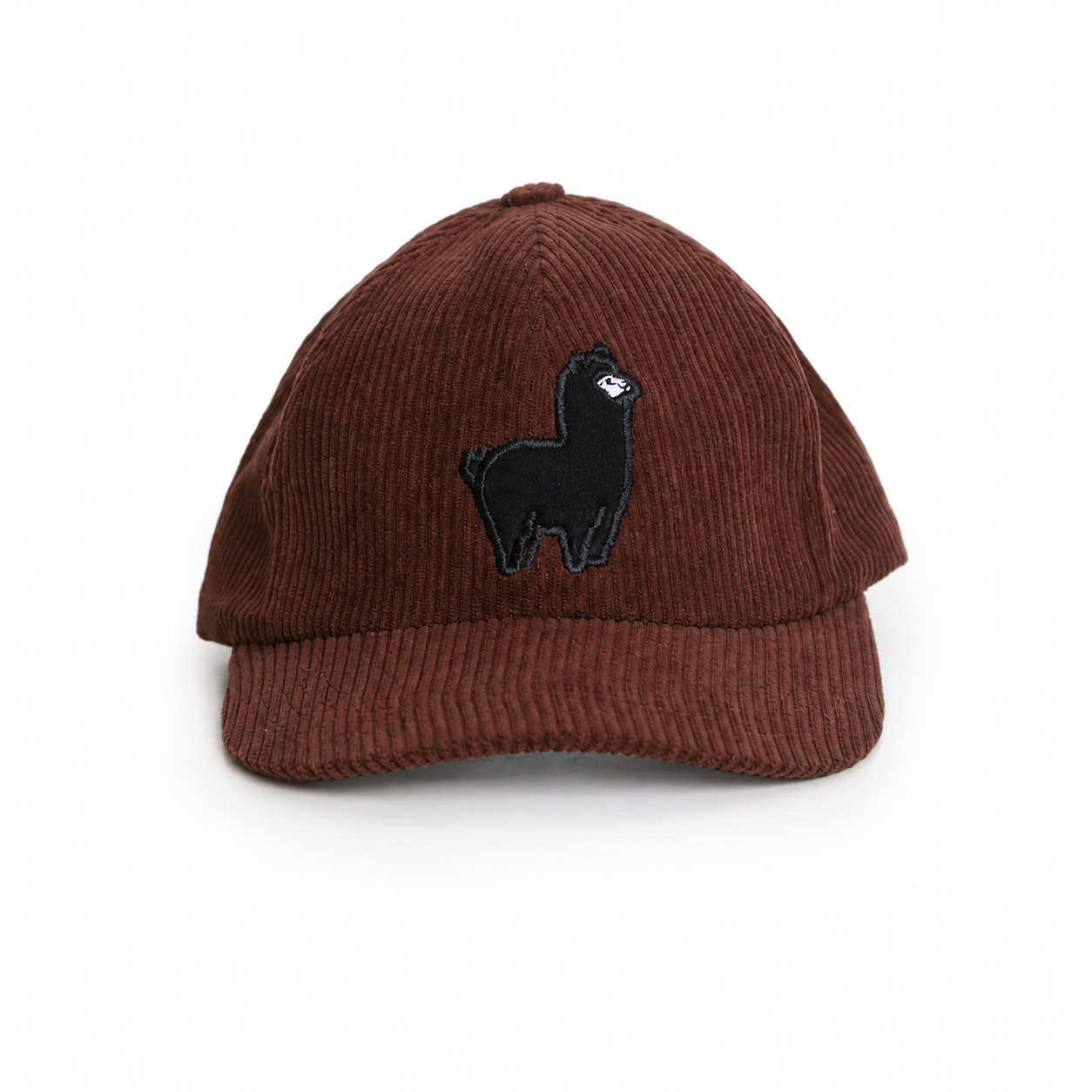 Gorra Llama Negra Corduroy