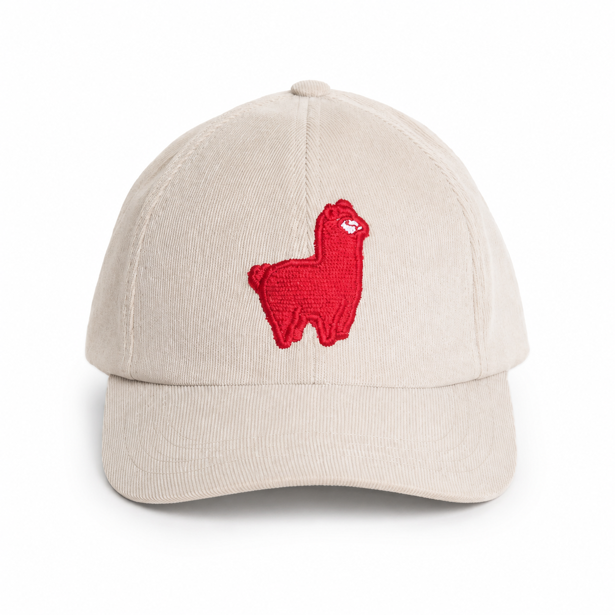 Gorra Llama Roja Corduroy