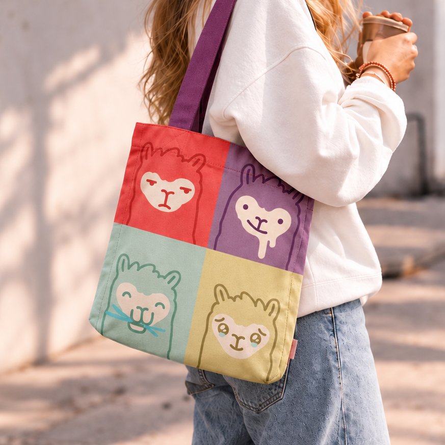 Cartera Chata Cuadros