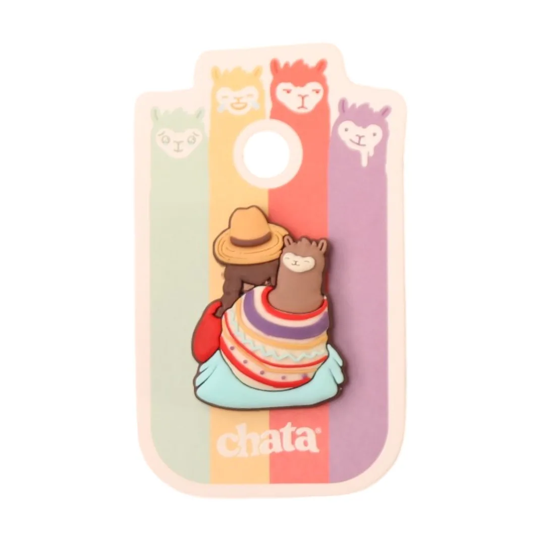 Pin plástico Chata Marrón Trencita
