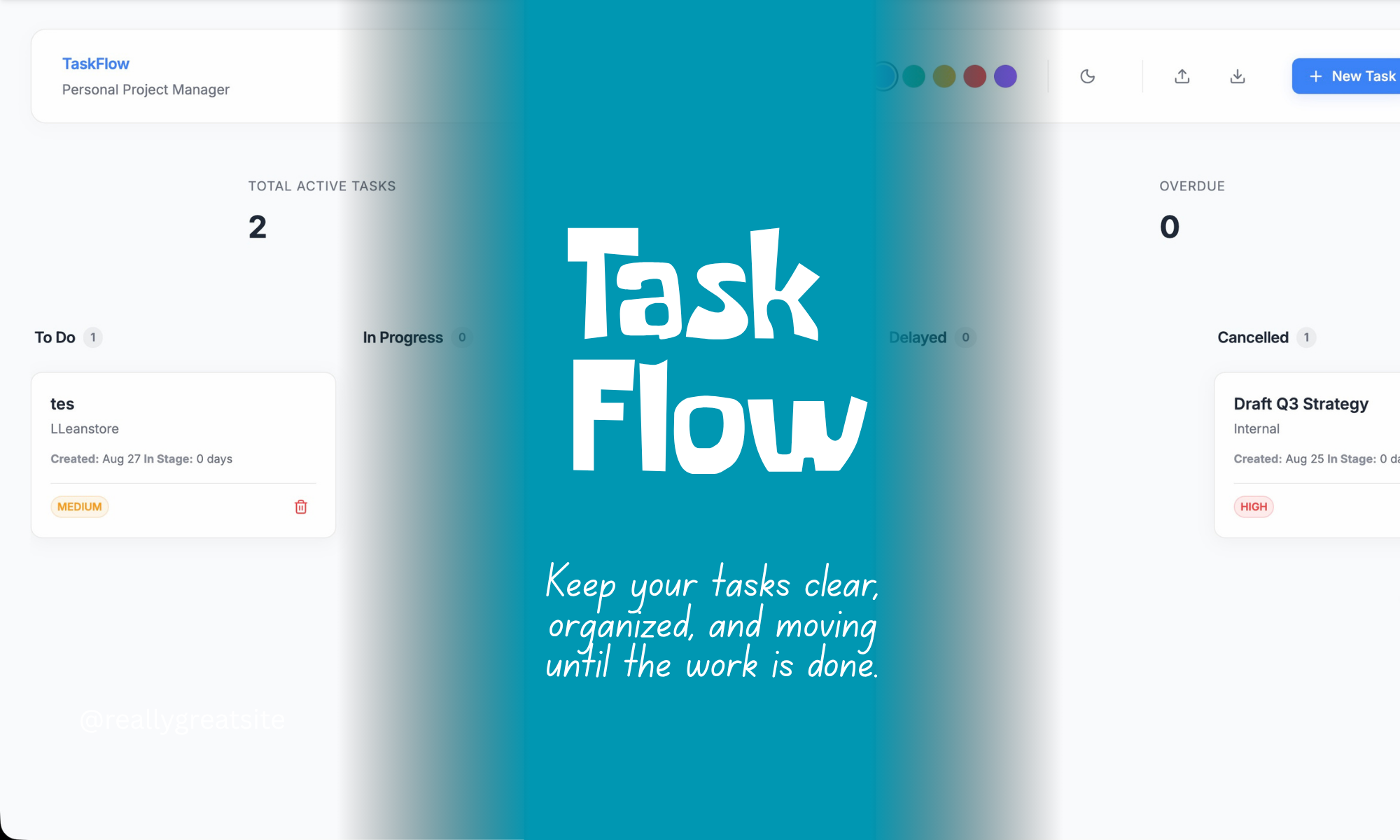 Task Flow (To do list management)