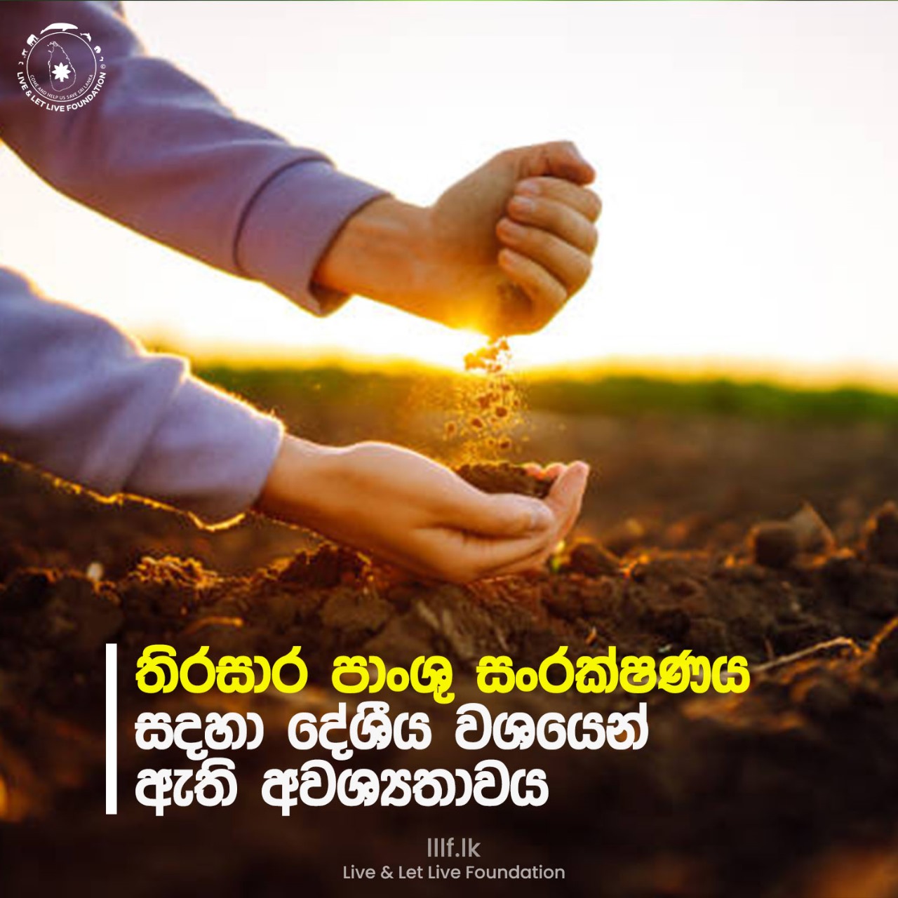 තිරසාර පාංශු සංරක්ෂණය සදහා දේශීය වශයෙන් ඇති අවශ්‍යතාවය
