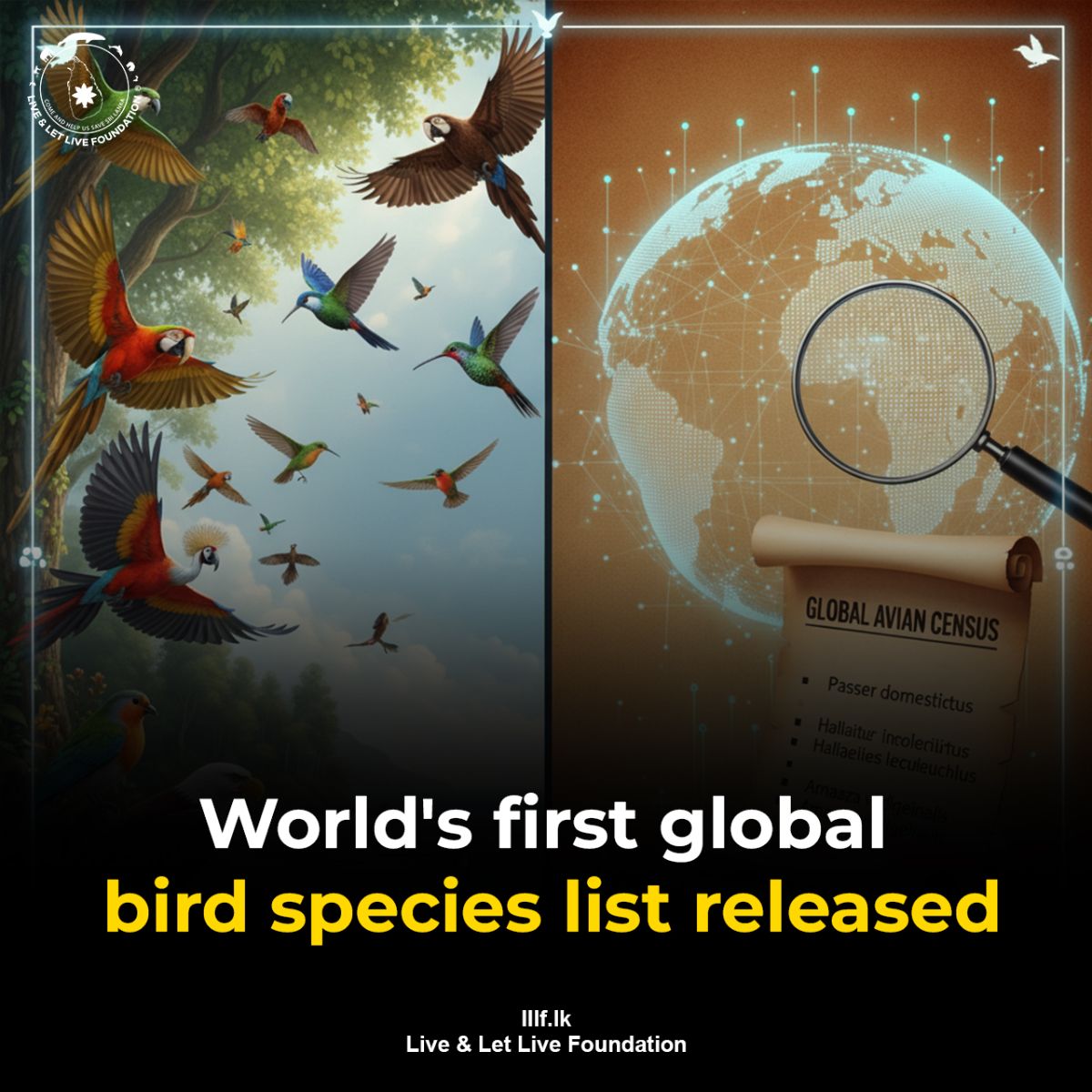 World's first global bird species list released