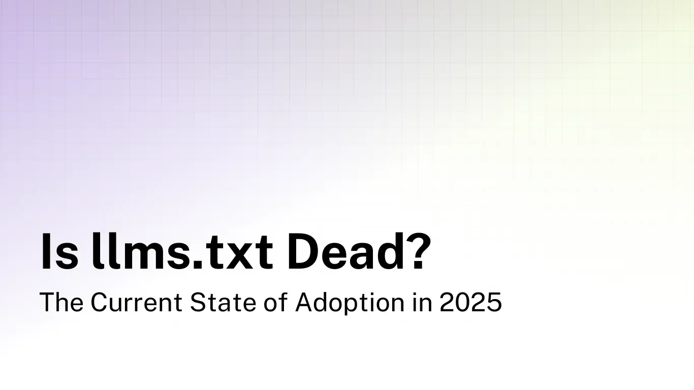 Is llms.txt Dead? The Current State of Adoption in 2025