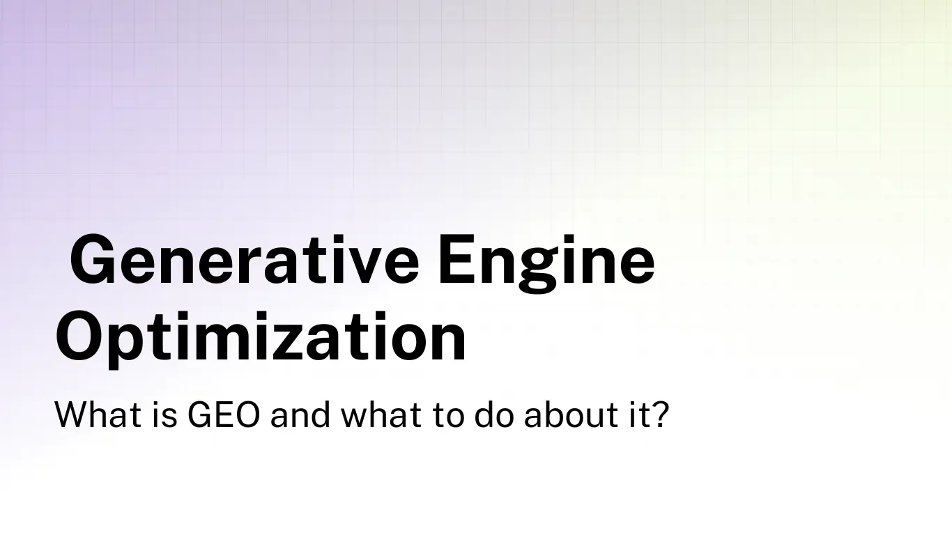 What is Generative Engine Optimization (GEO)?