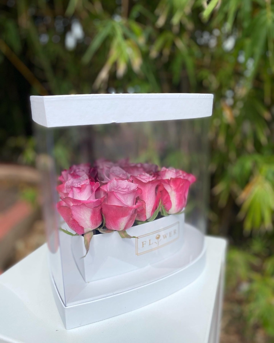 Caja Clear de Corazón — Lluvia de Ideas Party