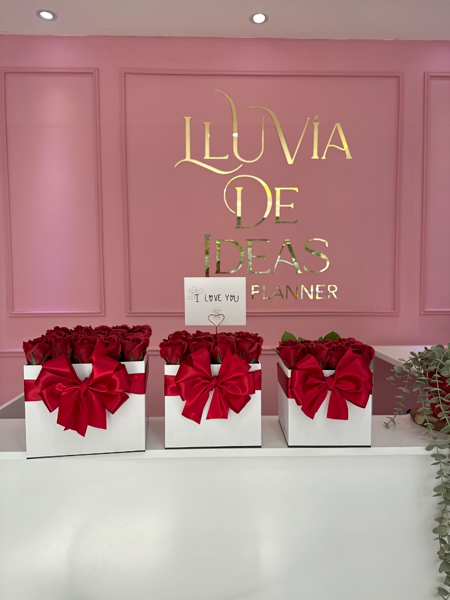 Caja Mediana 16 Rosas — Lluvia de Ideas Party